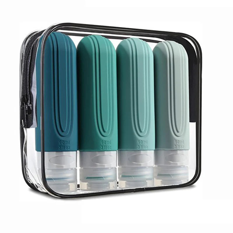 Travel Bottles for Toiletries, Tsa Approved 3oz Travel Size Containers BPA Free Leak Proof Refillable Liquid Silicone Squeezable