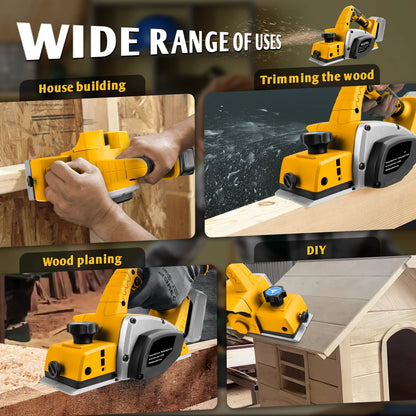 Electric Hand Planer for Dewalt 20V Cordless Handheld Power Planer Carpenter Home DIY Electric Router trimmer Power Tools