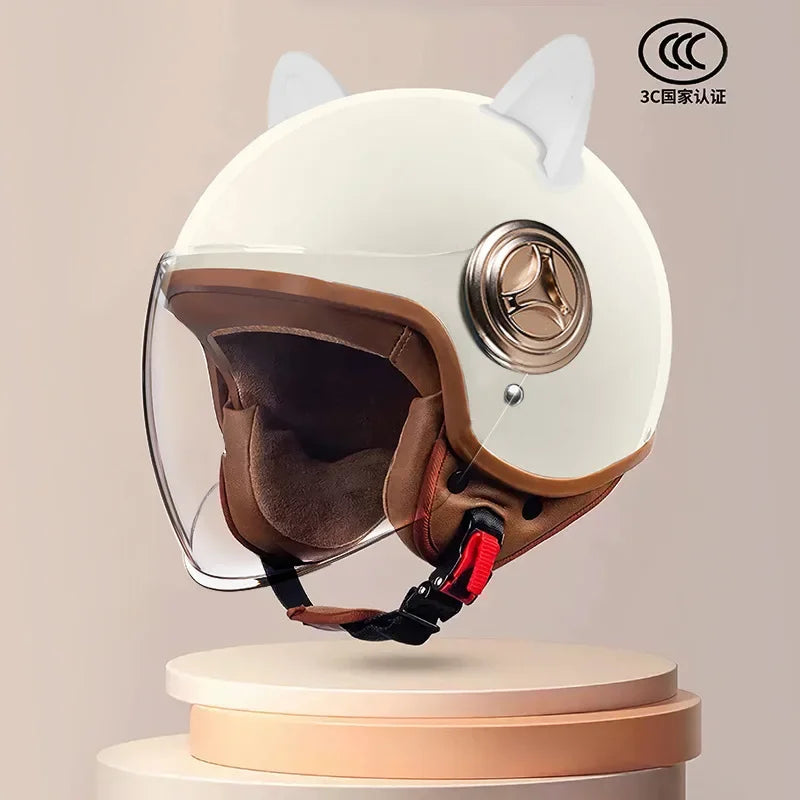 Electric Motorcycle Helmet ABS Winter Warm and Breathable Unisex Safety Helmet Casco Moto Helm Motorcycle 54-61CM