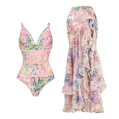 Two Piece Sets Swimsuit Cover-up Women Clothes Crop Tank Tops Bodysuits And Skirt Fitness Skinny Outfit 2 Piece Suit 2023 Summer