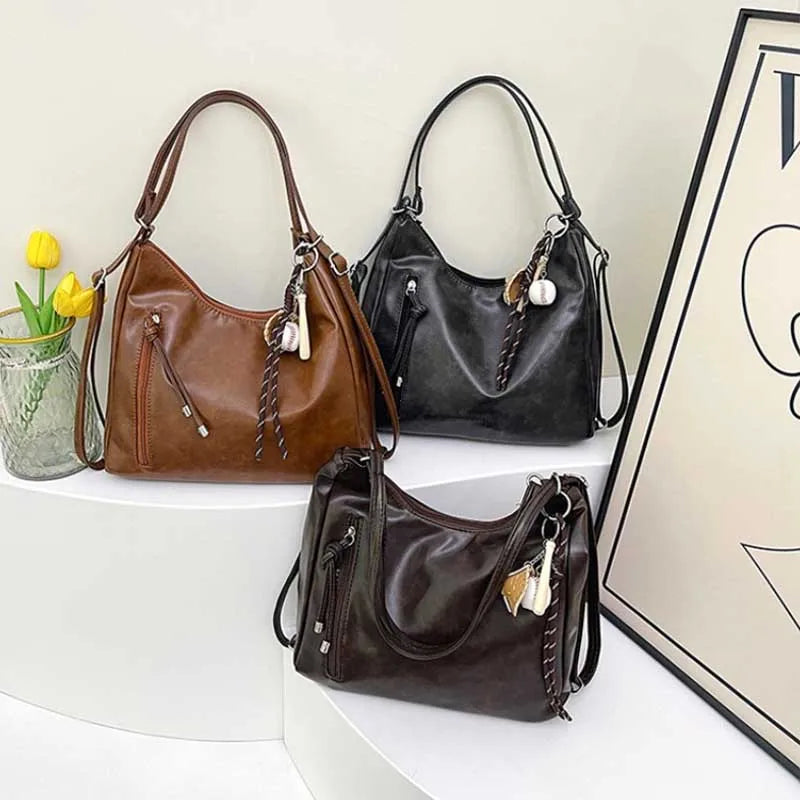 Multifunctional Tee-Use Women's Tote Bag Commuter Oulder Bag Crossbody Bag Faionable Versatile 2025 New Style Bolso Mujer Purse