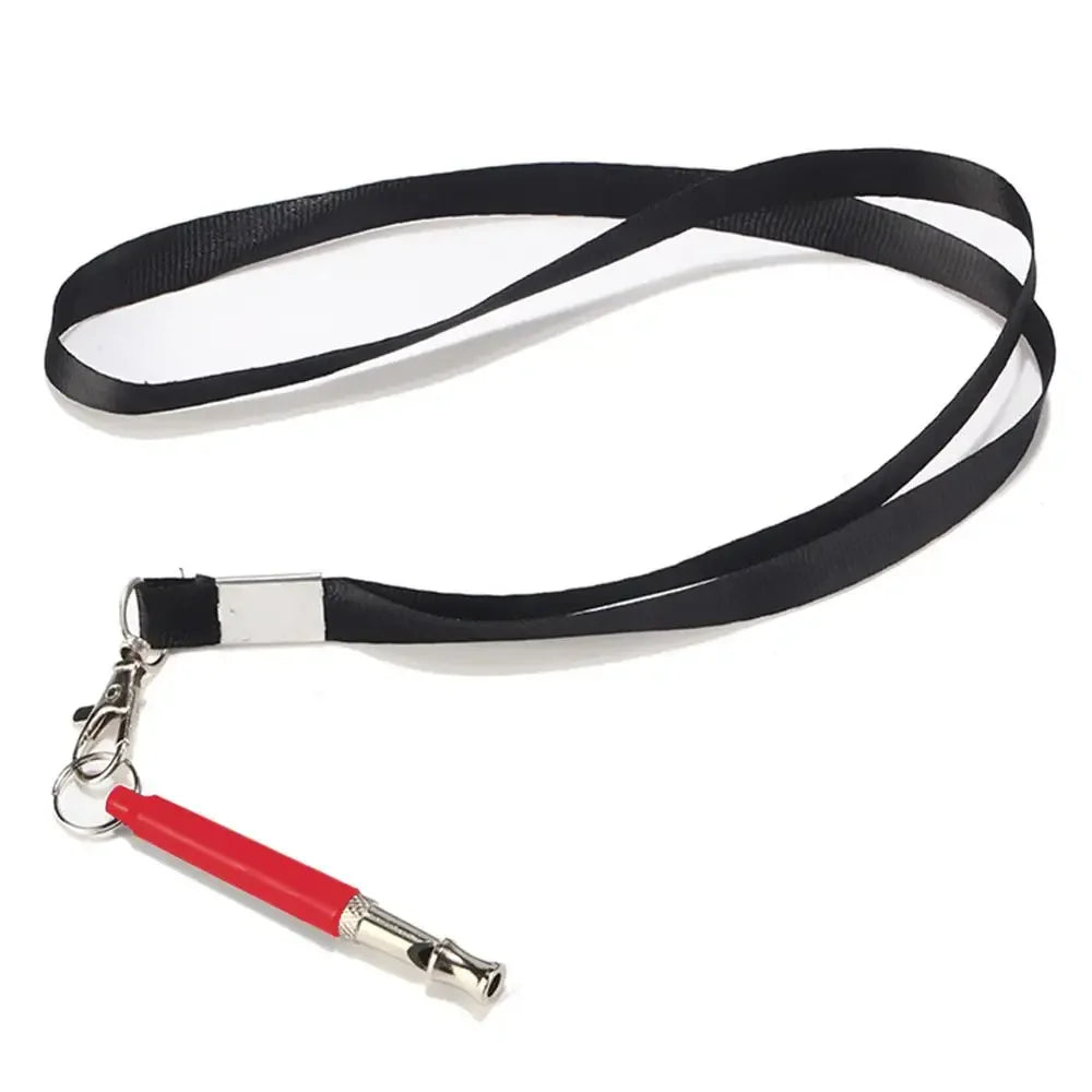 Silent Ultrasonic Dog Whistle Adjustable Pitch Stop Barking with Lanyard Strap Dog Training Coach Whistle Pet Supplies