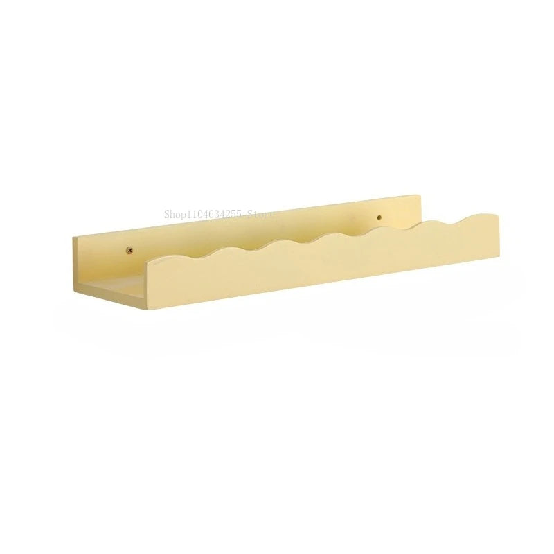 Wooden Living Room Wall-mounted Lacework Storage Rack Home Bedroom Decoration Action Doll Figurine Simplicity Display Stand