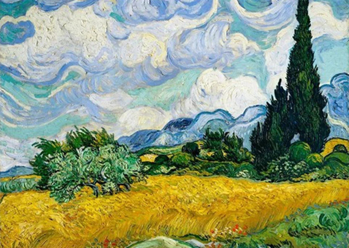 DIY Van Gogh Diamond Painting 5D Full Mosaic Abstract Garden Almond Blossoms Starry Night Rhinestone Decor Home