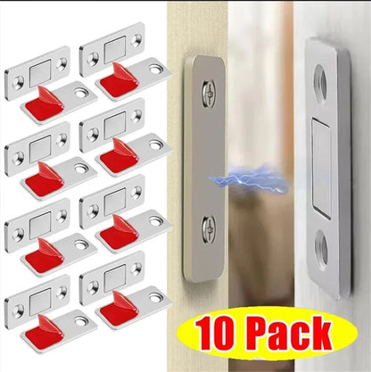 Magnetic Cabinet Catches Ultra Thin Door Strong Magnets Stopper Invisible Adhesive Drawer Magnet Lock for Kitchen Closet Closer