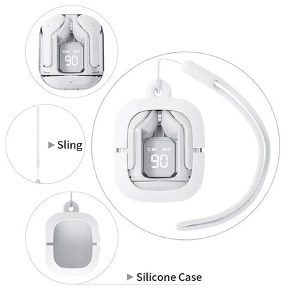 Earbuds Silicon Case Silicone Case with Lanyard for Wireless Earbuds Earbuds Organization Protection Cases for School Travelling