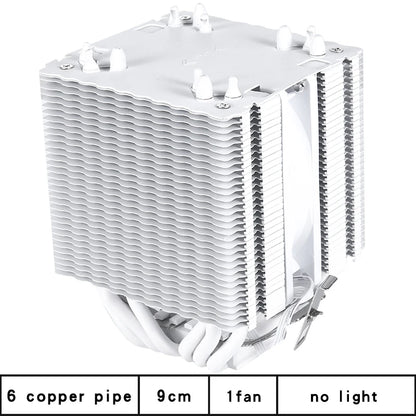 6 Copper Pipe Double Tower ARGB Cpu radiator Cooler 90MM 4Pin Fan 1200 1150 1155 1366 1700 AM3 AM4 X99 2011 PC Heat Sink 2011-V3