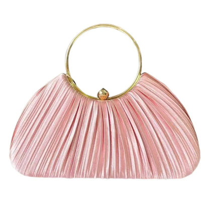 Fashion Polyester Fiber Evening Bags Elegant Chain Shoulder Bag Clutch Handbag Women