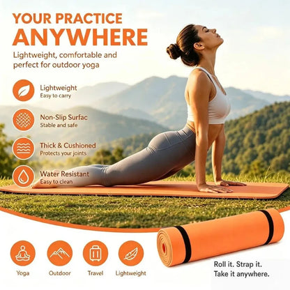 180x50cm Foldable Non-slip Pilates Yoga Mat Thick Portable Travel Fitness Exercise Pad For Exercise Yoga And Pilates Gymnastics