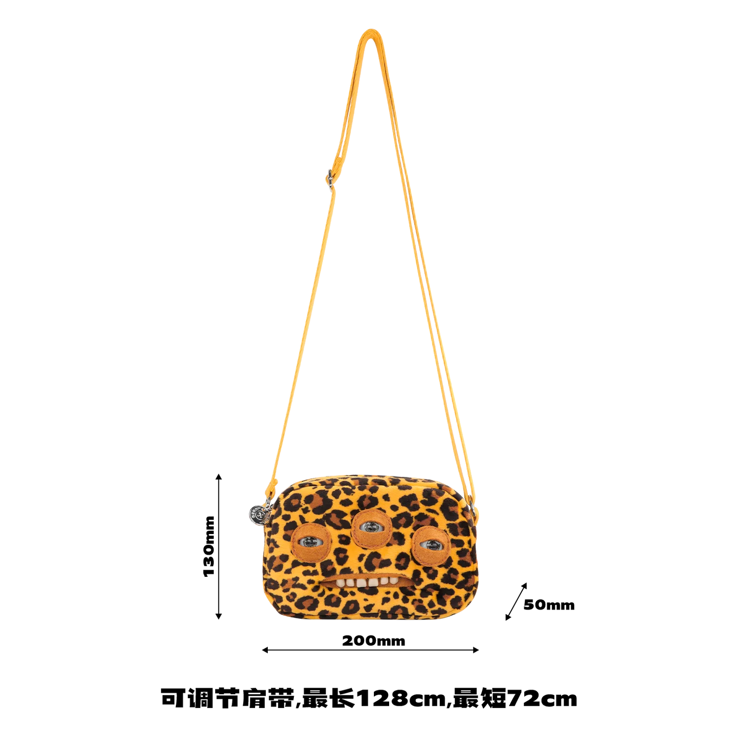Fugglers Ugly Teeth Monster Bag Crossbody Cute Plush Wallet Plush Bag Fuggs Crossbody Bag with Shoulder Strap Animal Plushies