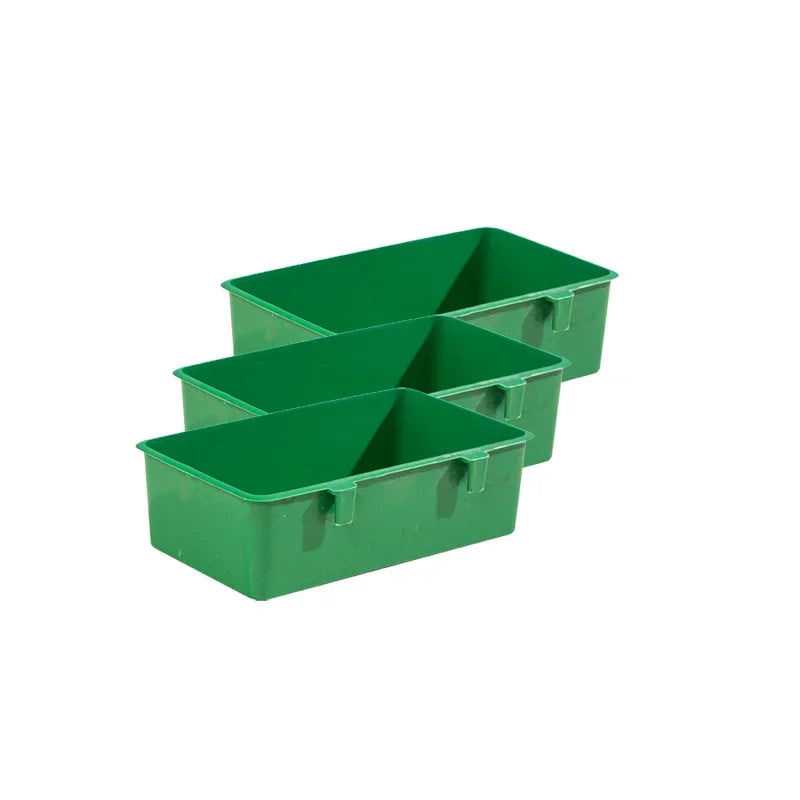 1/3/5pcs Bird Food Box Parrot Feeder Bowl Cage Plastic Bird Bathtub Pet Supplies Bird Sink Bowl Bathtub Hanging Feeding Trough