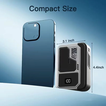 Waist Clip Fan Personal Belt Clip Fan Mini Portable Wearable Hanging Neck Fan for Outdoor Works Hiking Camping USB Rechargeable