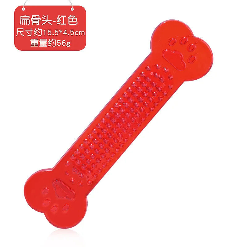 Pet Bone-shaped Chewing Toys Dogs Used For Teeth Cleaning Training Rubber Toothbrush Sticks