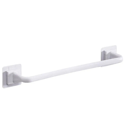 Kitchen Bathroom Wall Bath Towel Holder Rail Rack Self Adhesive Towel Rod Bar Portable Useful Household Gadget