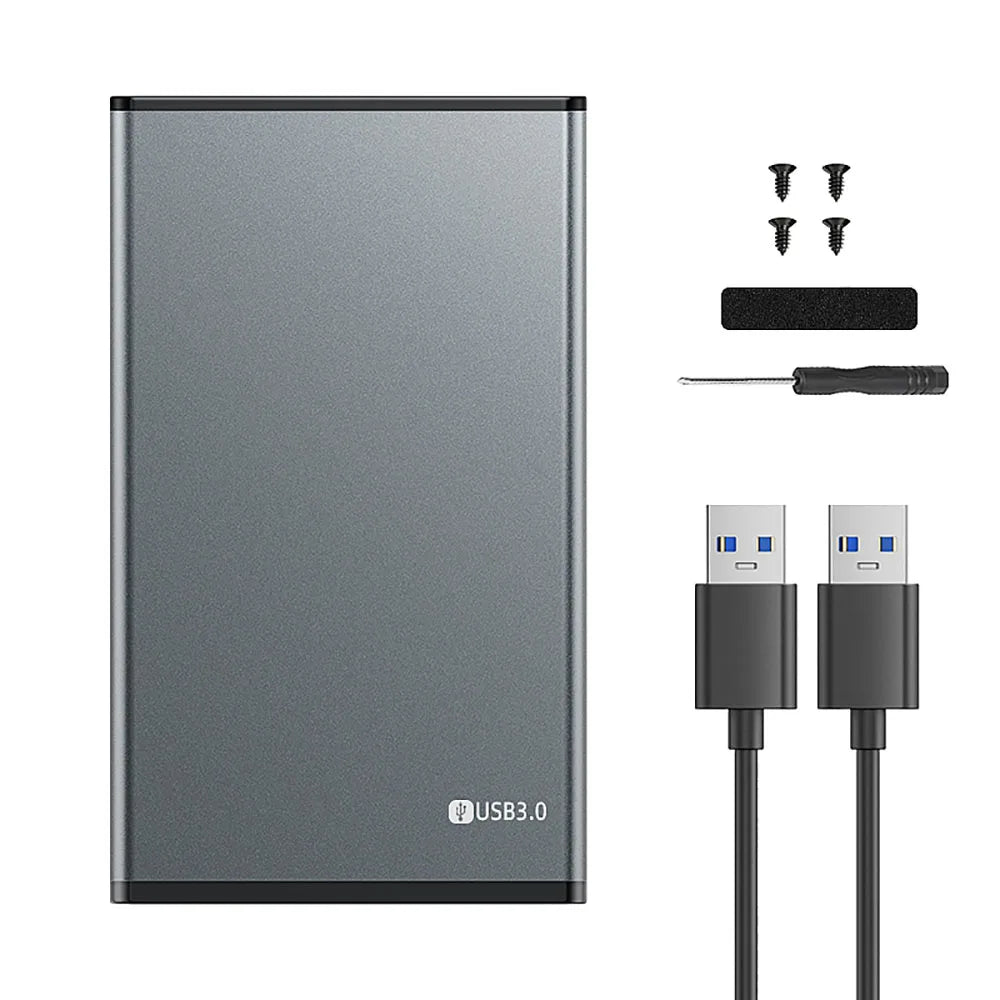 Kebidumei USB 3.0 To 2.5 Inch Hard Drive Case SATA HDD SSD Enclosure 5Gbps External Hard Drive Disk Aluminum Box for PC Laptop