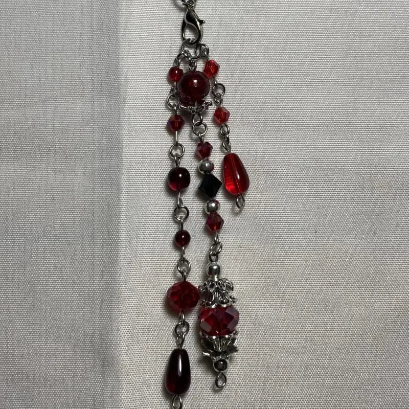 Gothic Vampire Phone Accessories, Phone Straps, Handmade Beaded Jewelry, Vampire Gothic, Halloween, Handmade Phone Accessories