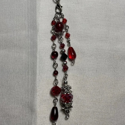 Gothic Vampire Phone Accessories, Phone Straps, Handmade Beaded Jewelry, Vampire Gothic, Halloween, Handmade Phone Accessories