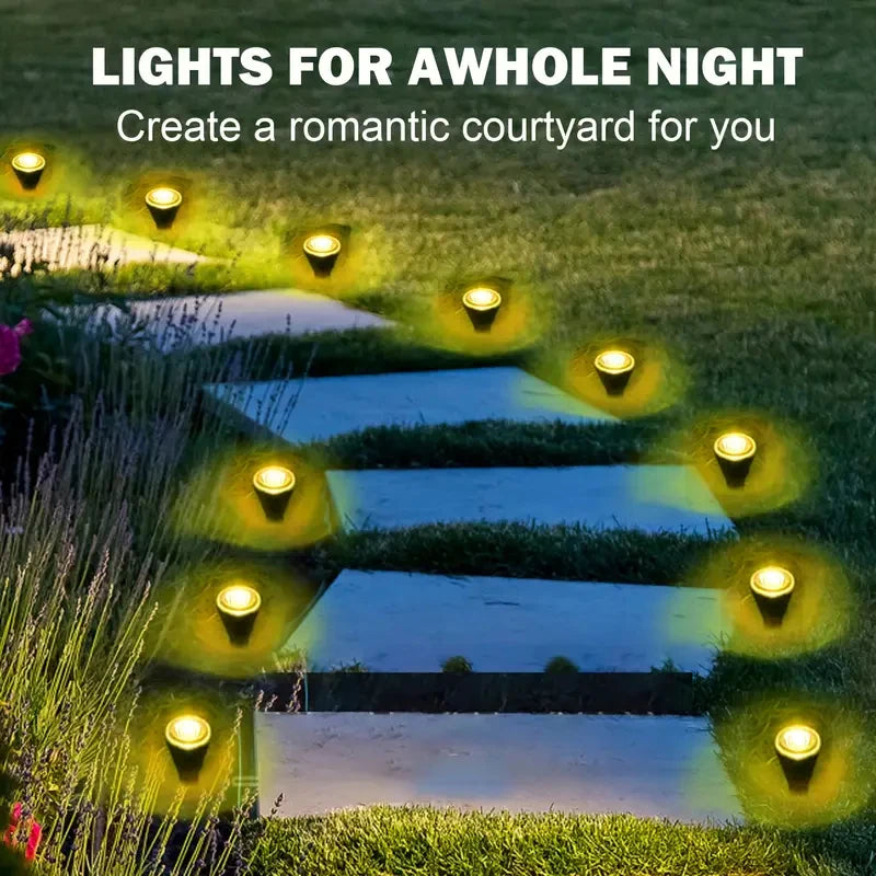 Solar Garden Lights 30LED Solar Lights Outdoor Waterproof Pilot Light String for Lawn Trails Camping Birthday Holiday Decorative