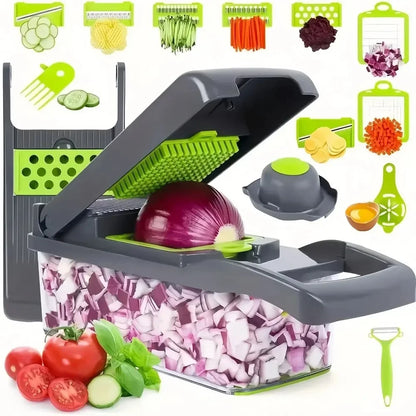Multifunctional Vegetable Chopper With Handle 14/16 in 1 Kitchen Slicer Dicer Grater Food Cutting Cocina Gadget