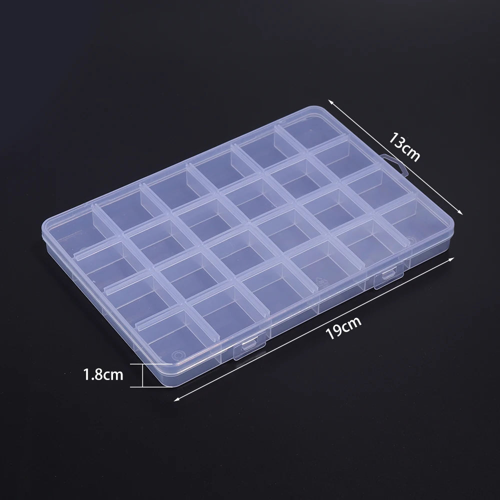 1pcs Transparent Plastic Storage Box Multifunctional Jewelry Box For Jewelry Organizer Storage Small Item Supplies Container Box