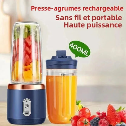 Portable Blender Bottle Electric 6 Blades Multifunction Juice Blender Fresh Juice Smoothie Blender Ice CrushCup Food Processor