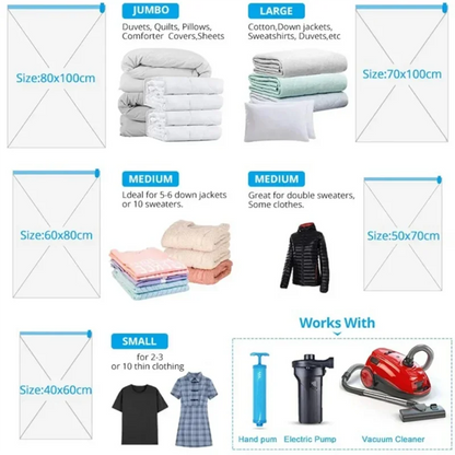 Vacuum Storage Bags,Vacuum Bag Packaging Saves Space,For Bedding Clothes Travel Storage Bedroom Storage Bagsabkw