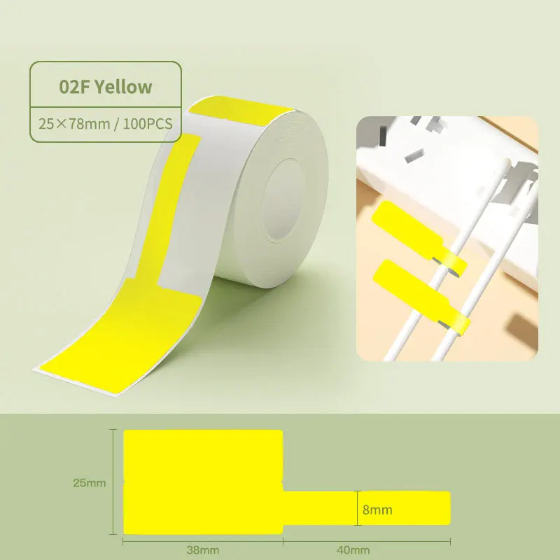 Niimbot Cable Wire Label Stickers Compatible With B21/ B3S/ B1/ B203