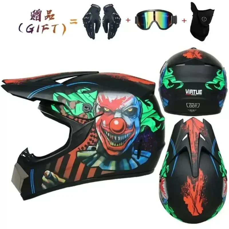 Motorcycle Helmet Full Face Racing Off Road Cross Motorcross Capacete Motocross Cascos Para Motos Mountain Downhill Bicycle DOT