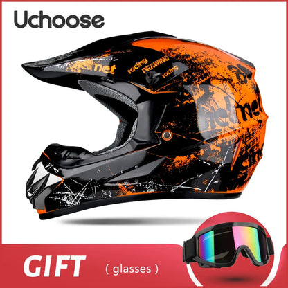 Full face motorcycle helmet for mountain bike  off-road  classic, MTB, racing, motocross, downhill, downhill
