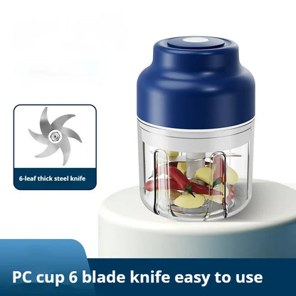 320ML Electric Garlic Grinder, Vegetable Chopper, Food Processor, USB Mini Garlic Grinder, Portable Small Food Processor