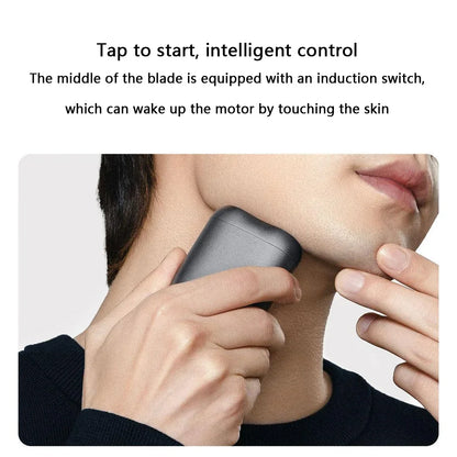 Xiaomi Mijia Electric Shaver S200 No Box Portable IPX7 Wet Dry Shaving Rechargeable Magnetic Suction Blade Head Razors