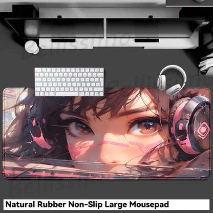 Gaming Accessories O-Overwatch D-D.va Mouse Pad Large Keyboard Mousepad Pc Cabinet Deskmat Xxl Extended Mats Gamer Mausepad