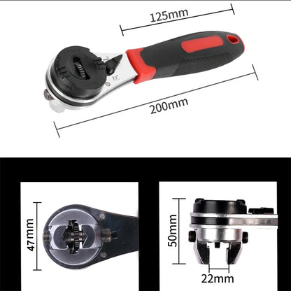 Universal Adjustable Ratcheting Wrench Multifunctional 6-22mm Screw Repair Hand Tools - Ratchet Wrench for Home Auto Repair