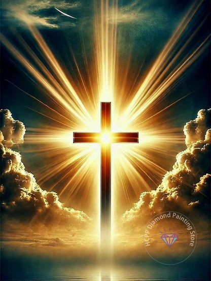 Jesus Christ Cross Diamond Painting Kit 5D DIY Diamond Embroidery Cross Stitch Handmade Art Gift Crafts Home Decor Gift