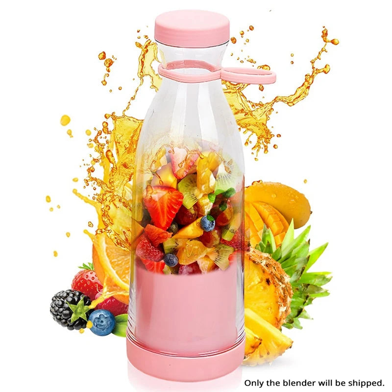 Portable Blender, Portable Cordless Juicer Fruit Juicers for Smoothies Bottle, 420ml Smoothie Blenders-A09G