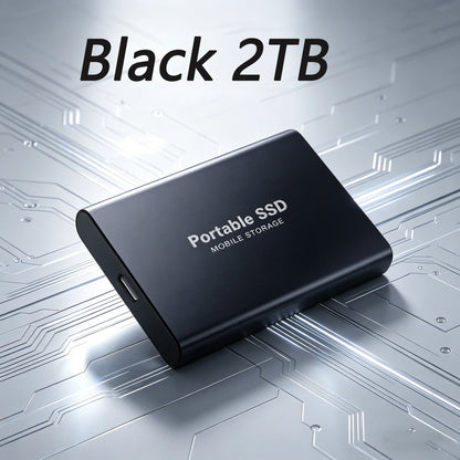 4TB Portable SSD Waterproof Shockproof for Desktop Computer Plug&Play High Speed External Solid State Drive Pro