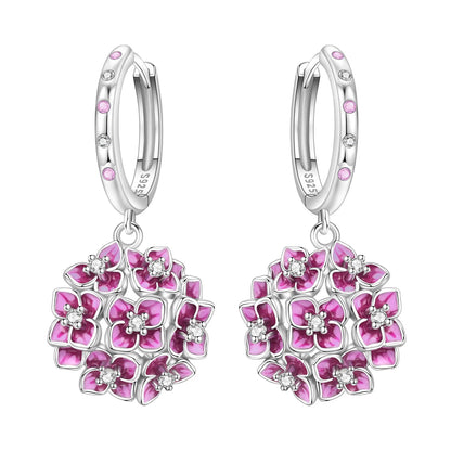 MISEFF S925 Sterling Silver Earrings Multiple Styles Exquisite Flower Earrings Original Fashion Jewelry Birthday Gift For Women