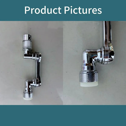 1080° Rotating Water Purification Filter Plastic Faucet Mechanical Arm Spray Head Kitchen Washbasin Extension Tap Aerator Univer