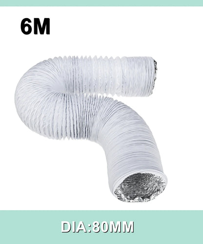 80mm/100mm/110mm/130mm/150mm Portable Air Conditioner Exhaust Vent Pipe Flexible Air Conditioner Exhaust Pipe Vent Hose Outlet