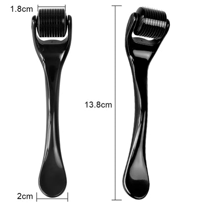 DRS 540 Dermaroller Facial Skin Care Titanium Derma Roller Micro Needle Roller for Hair Regrowth Beard Growth Face Beauty Device