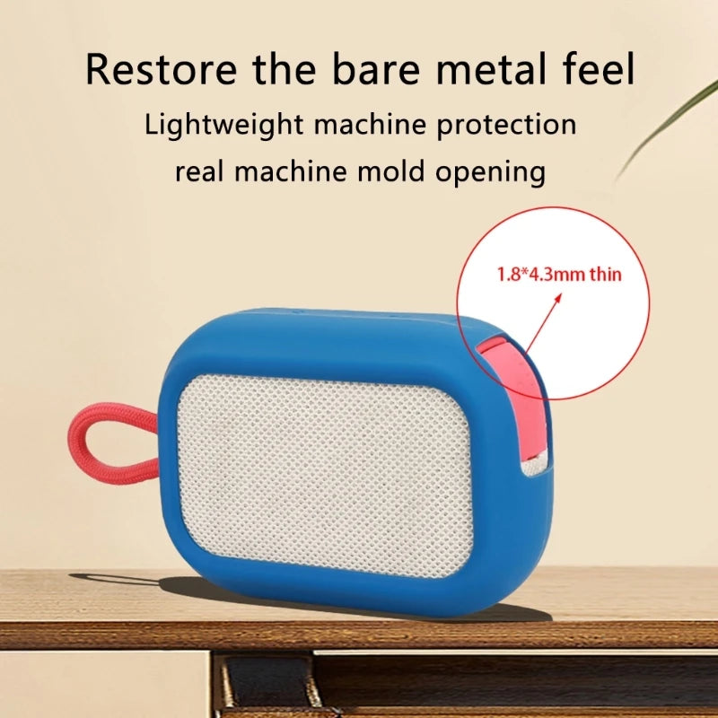 Silicone Protective Case For SoundCore Select 4 Go Speaker Shockproof Scratchproof Housing Soft Protector Cover Sleeve