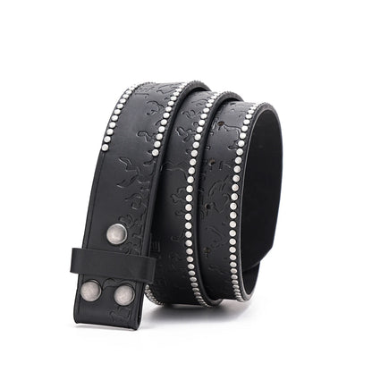 A suitable for leisure business gifts for men and women PU buckle belt (punch)