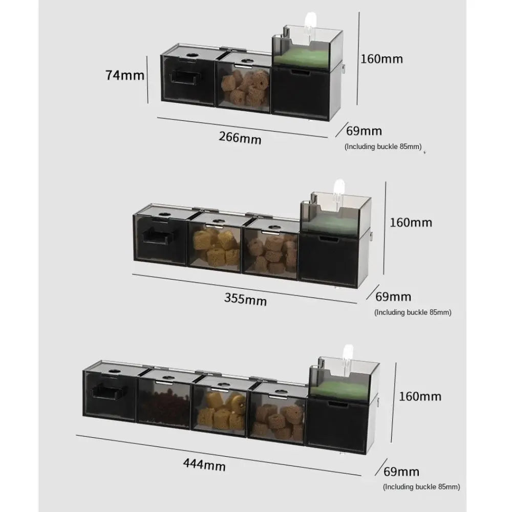 Three-in-one External Aquarium Filter Plastic Silent Fish Tank Filter Box Built-in Oxygenated Water Purifier Aquarium