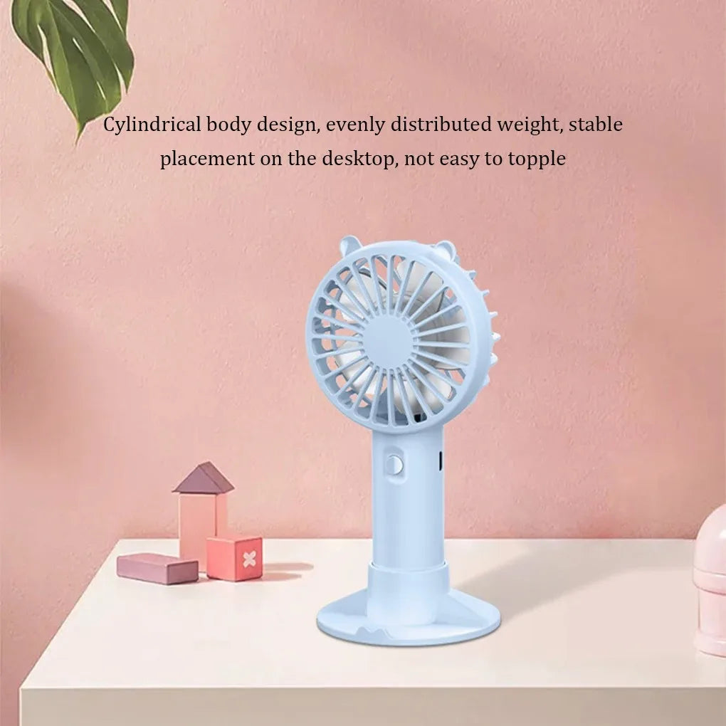 Portable Mini Fan USB Rechargeable Fans Handheld Fans Desk Table Fan Air Conditioner Mute Cooler for Outdoor Home Office School