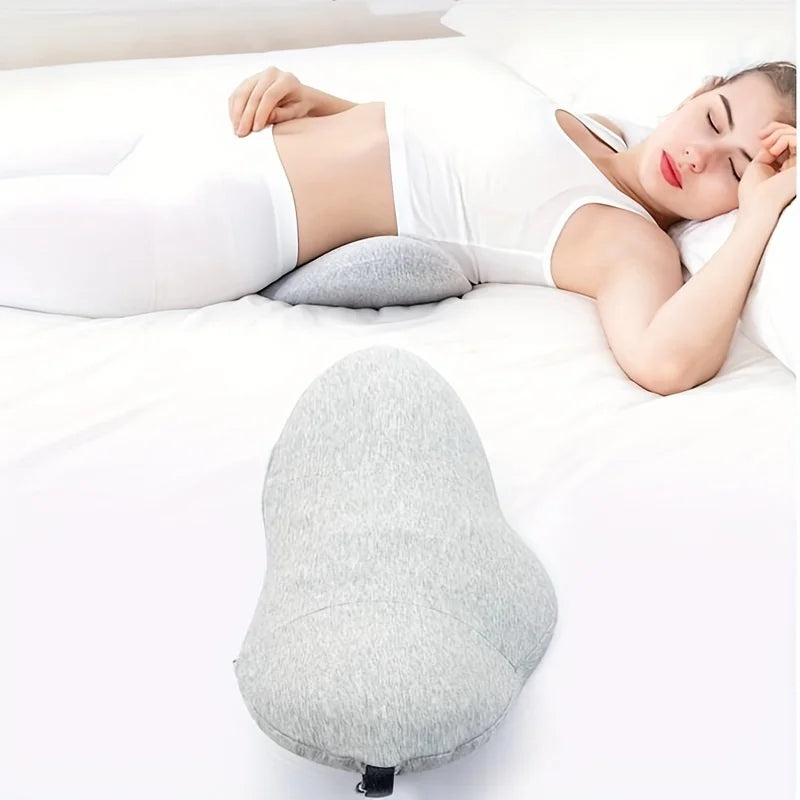 1pc Orthopedic Memory Foam Lumbar Pillow for Lower Back Relief and Support - Perfect for Side Sleepers