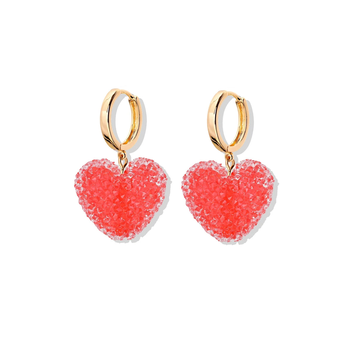 Love gummy earrings for women, light luxury earrings, niche, high-end, temperament, cute earrings, earrings, pendants