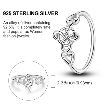 Hot Sale 925 Sterling Silver Ring Eye Plam Frefly Stars Heart Rings For Wedding Women Girls Jewelry Anniversary