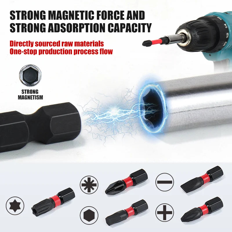 22-Piece S2 Alloy Steel Screwdriver Set with Strong Magnetic Bits Phillips/Flathead/Mi-Shaped/Square Ultra-Hardness Rust-Proof W
