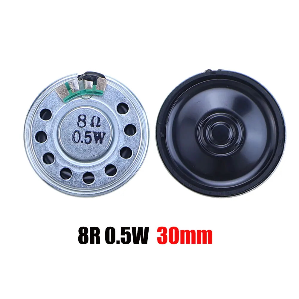 2PCS 8R 32R 0.5W 1W 2W Mini Speaker 8 Ohm 32 Ohm Loud Speaker Diameter 20mm 23mm 26mm 28mm 30mm 32mm 36mm 40mm 45mm Loudspeaker