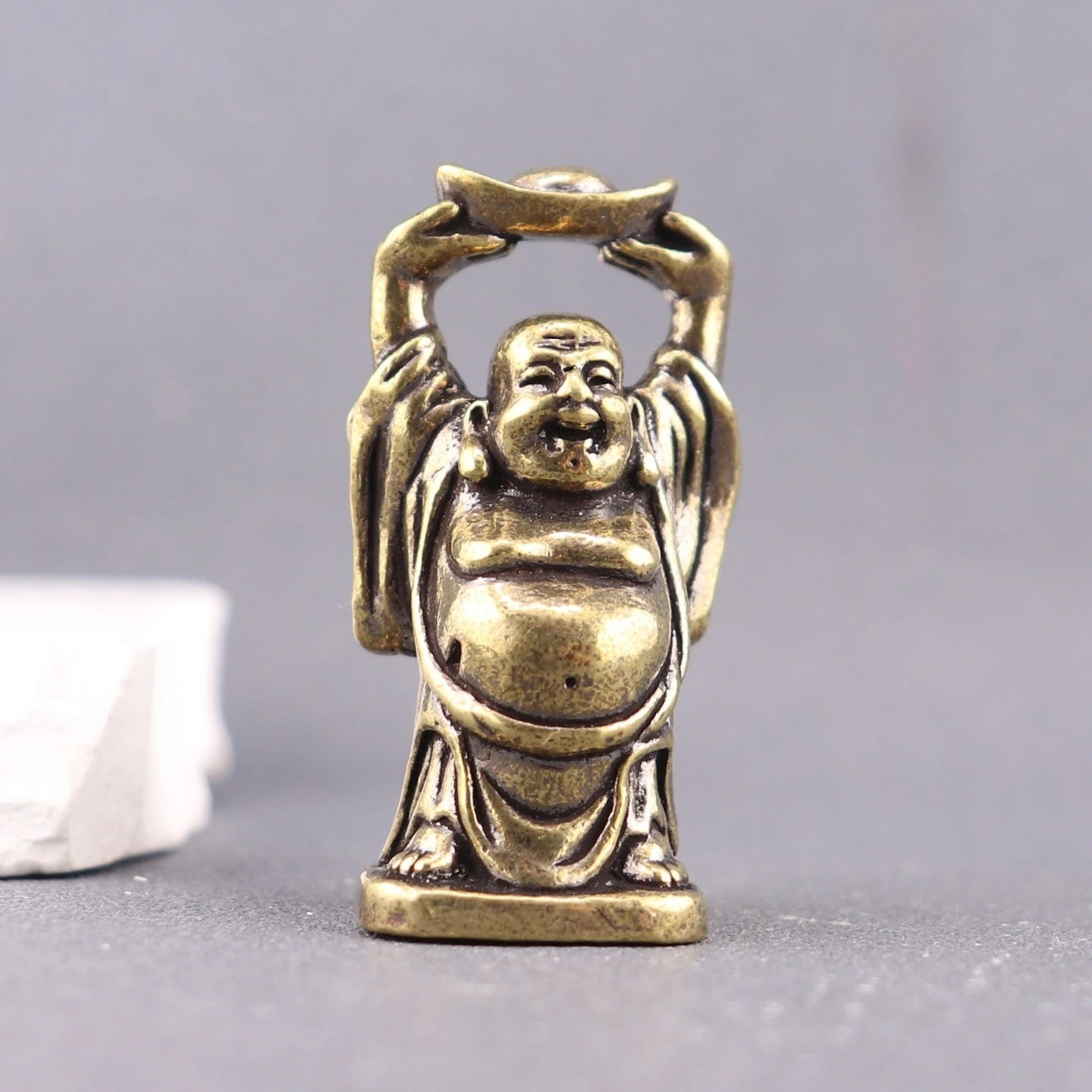 Maitreya Buddha Miniatures Figurines Home Decor Statue Ornaments Home Decor Craft for Living Room Desk Decoration
